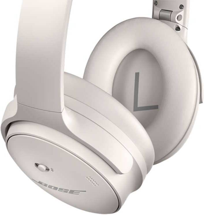 Auriculares Bluetooth BOSE Qc 45 (On Ear - Micrófono - Noise Cancelling - Blanco)