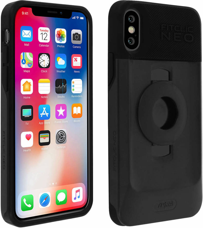 Funda iPhone XS Max TIGRA Fitclic Neo Negro