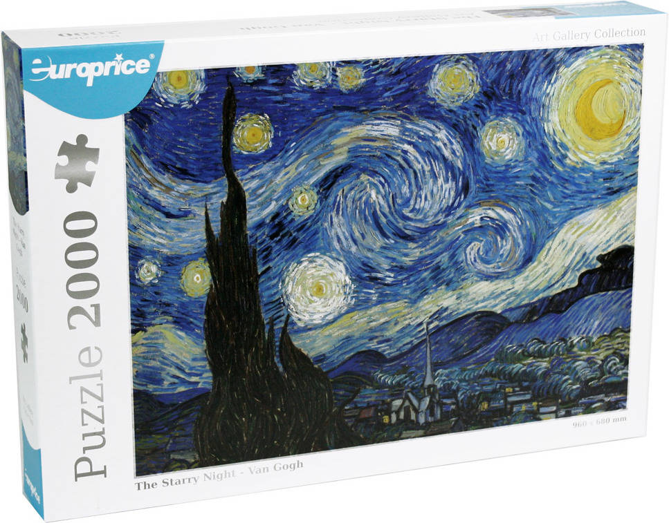 Puzzle EUROPRICE Art Gallery Collection - The Starry Night, Van Gogh (Edad Minima: 18 años - 2000 piezas)