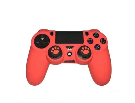 Carcasa para mando PS4 MOROROR Rojo