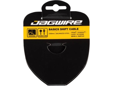 Cable JAGWIRE Basics Shift Cable-Galvanized-1.2X2300Mm-Double EnDed-Campagnolo/Huret, Schwinn, Benelu, Simplex (Negro - TU)