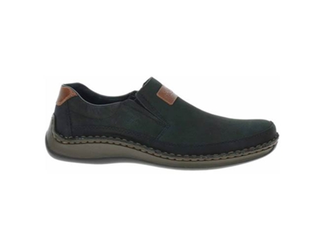 Zapatillas RIEKER Gamuza Hombre (46 - Negro)