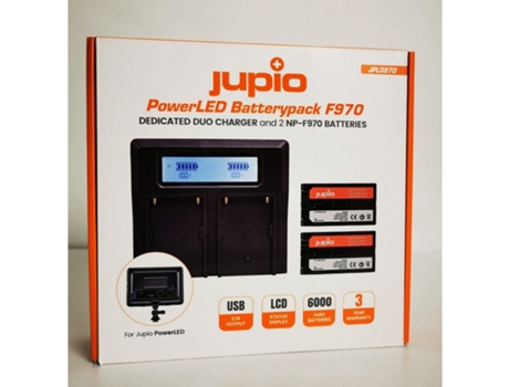 Cargador Jupio Doble + 2 Baterias F970