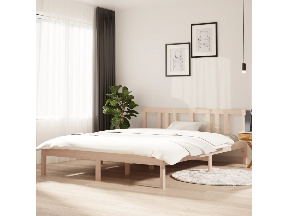 Maison Exclusive Estructura de cama madera maciza de pino 150x200 cm