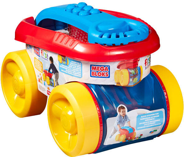 Coche De Bloques mattel mega tragablocos edad 1 20 piezas bloks apisonadora tragabloques juguete bebé +1 cng23