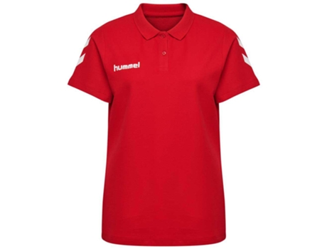 Polo de Mujer para Fútbol HUMMEL Go Algodón Rojo (XS)