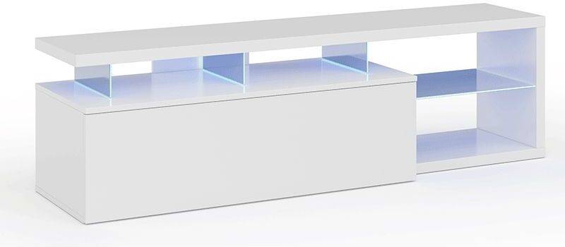 Mueble de TV HABITDESIGN Blue-Tech  (Blanco - Melamina - 43 x 150 x 41 cm)