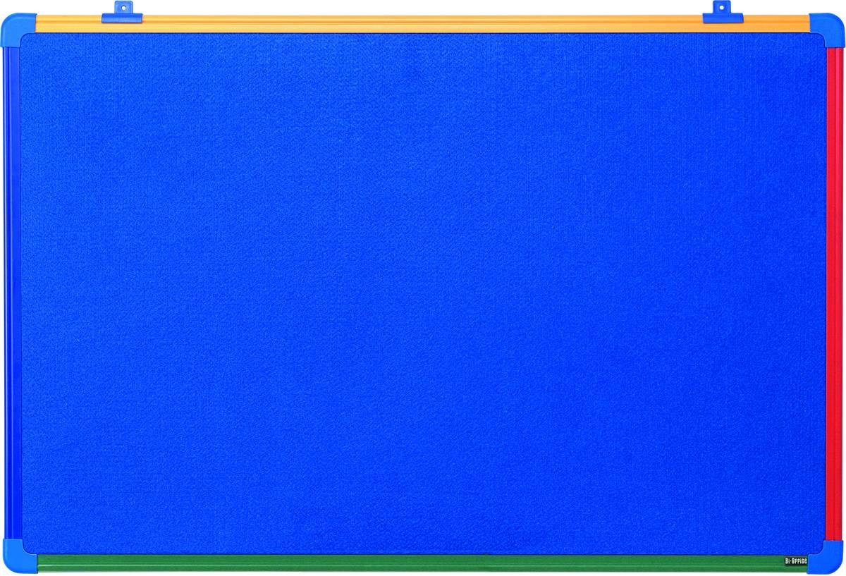 Decoración Azul Tablero marco sentí multi coloreada 600 450 pizarra fieltro bioffice schoolmate 60x45cm