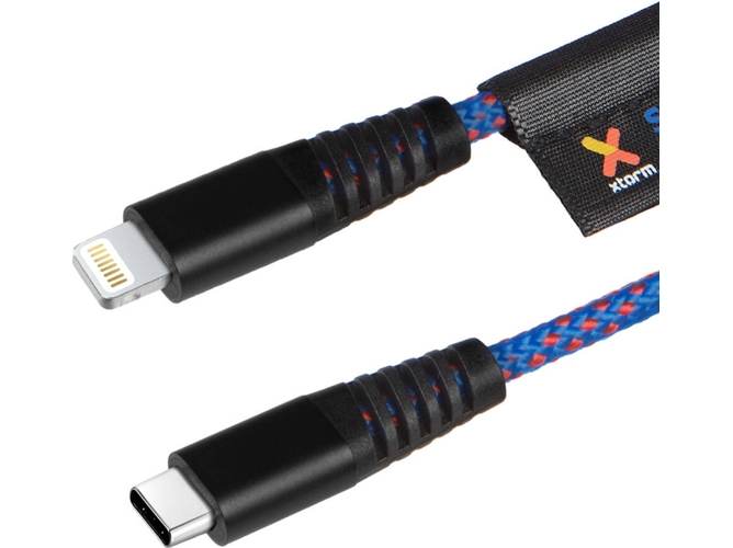 Cable XTORM Solid (USB-C - Lightning - 1 m - Azul)