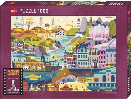 Puzzle 1000 Pcs Clérisse Wes Anderson Films (9 años)