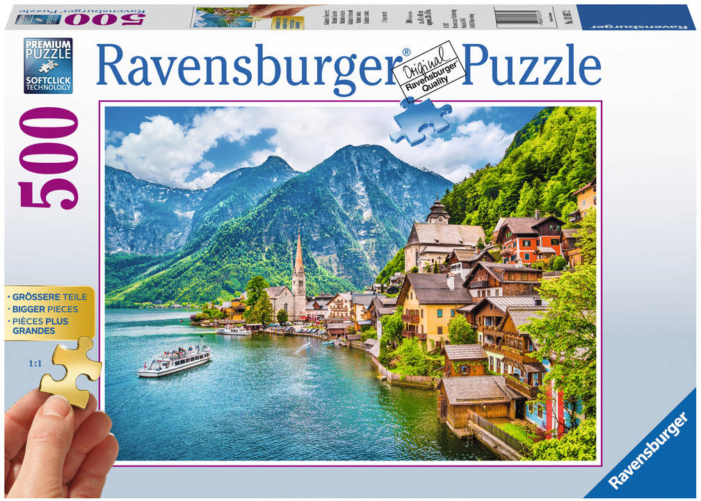 Ravensburger4005556136872 Puzle Para adultos hallstatt in austria multicolor 4005556136872 puzzle 500