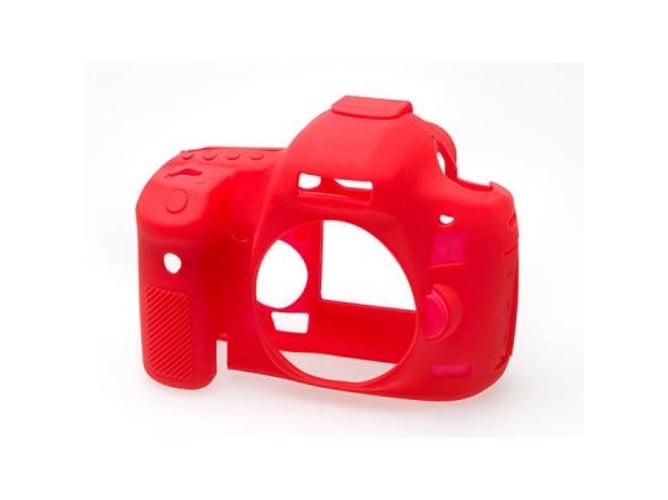 Funda EASYCOVER Silicona para Canon EOS 5D Mark III Rojo