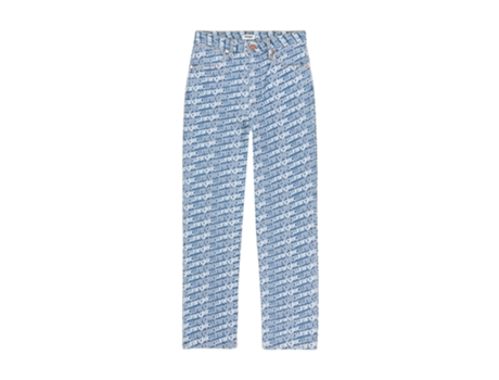 Pantalones de Mujer WRANGLER Mom Straight Mezclilla Azul (32x32)