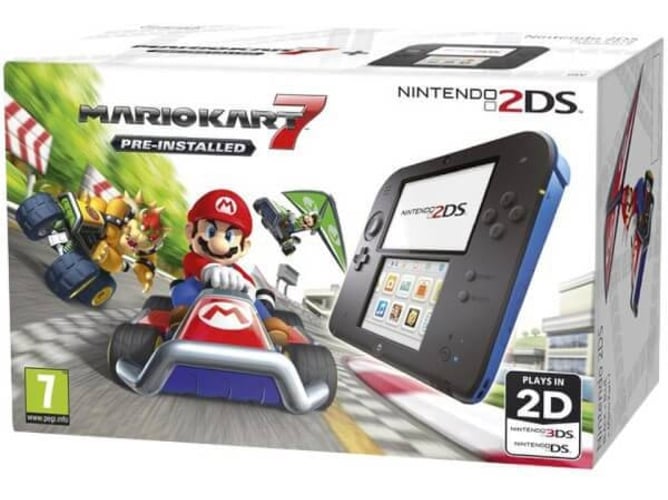 Nintendo 2ds Videoconsola negro mario kart 7 consola 2205032