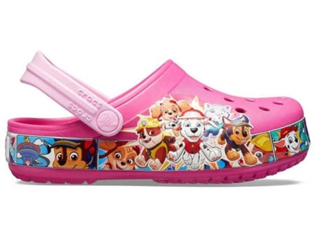 Zuecos CROCS FL Paw Patrol Band Clog JR Niños (33-34 - Rosa)