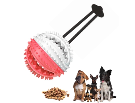 Juguetes Para Mascotas Bola Dispensadora De Comida Para Perros Bola Para Masticar Juguete De Limpieza Interactivo ELKUAIE