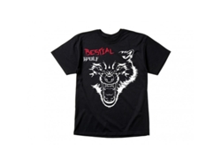 Camiseta para Niño Unisex BESTIAL WOLF (8 Años - Negro)