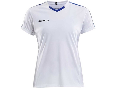 Camiseta de Mujer para Fútbol CRAFT Progress Contrast Blanco (S)