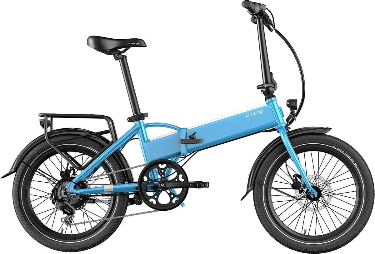 Bicicleta Eléctrica LEGEND EBIKES Monza Azul (Velocidad Máx: 25 km/h | Autonomía: 100 km)