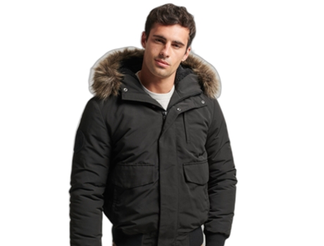 Chaqueta para Hombre SUPERDRY (XL - Poliéster - Negro)