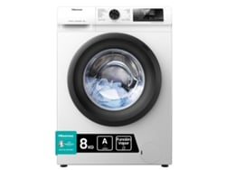 Lavadora HISENSE WFQP8014EVM (8 kg - 1400 rpm - Blanco)