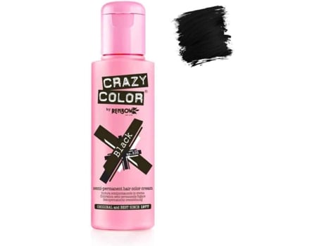Comprar en oferta Crazy Color Semi-Permanent Hair Color Cream - Black (100 ml)