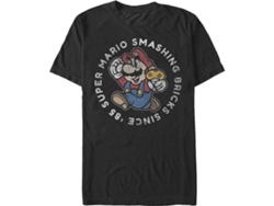 Camiseta ROCKINSTONE Smashing Bricks Since '85 Super Mario Bros. (S)