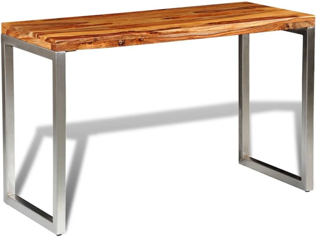 Mesa de Comedor VIDAXL (Marrón - Madera - 115 x 55 x 76 cm)