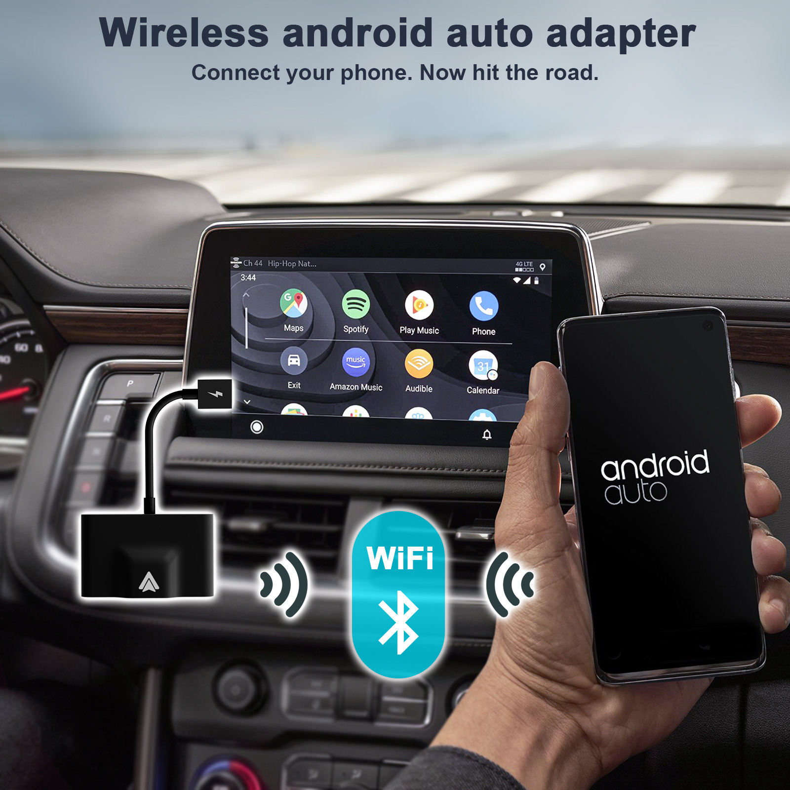 TAVALAX Android Auto Adaptador Inalámbrico para Dispositivos