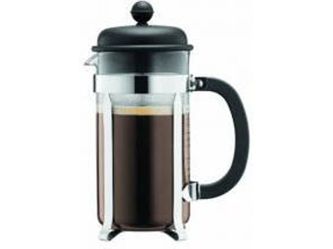 Bodum French Press system caffeteria 8 cups 1 l cafetera vidrio acero negro taza 1l