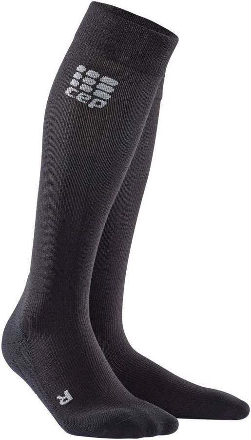 Calcetines De Recuperación para mujer cep tall con pression negro y blanco 2 wp455r301