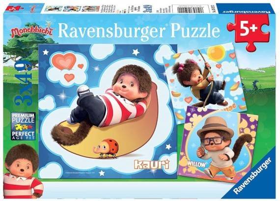 Puzzle RAVENSBURGUER Monchhichi (Edad Mínima: 5 Anos - 49 Piezas)