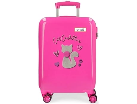 Maleta de Cabina ENSO Cat Cuddler Rosa (38x55x20cm - 34 L)