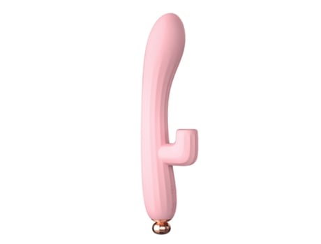 Vibrador de succión ajustable 2 en 1 con 10 modos de vibración para mujeres (rosa) VEANXIN