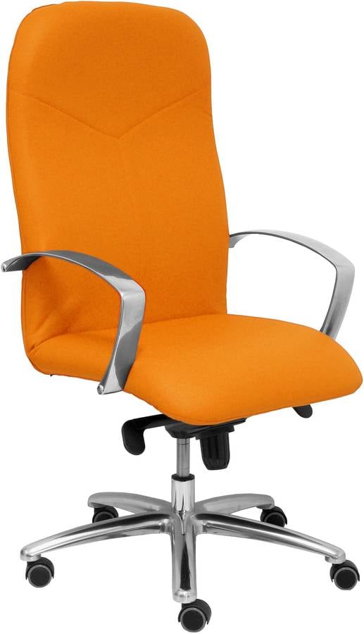 Silla Ejecutiva PYC Caudete Naranja (Brazos Ajustables - Similpiel)