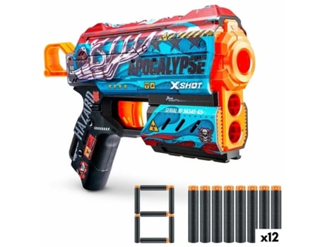 Pistola de Dardos ZURU X-Shot Flux 21,5x14x4 cm (12 Unidades)