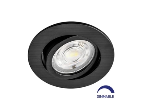 Built -in LED Spot 3N1 Round Black 7W IP20 Dimmable BRAYTRON