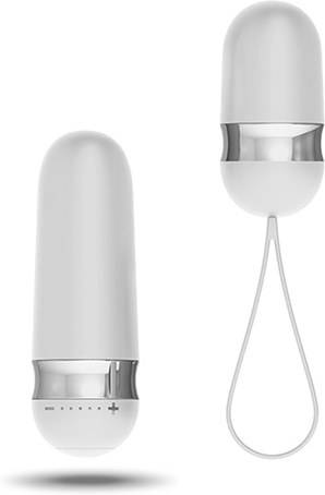 Ovo R4 Huevo vibrador a control remoto blanco cromado 275