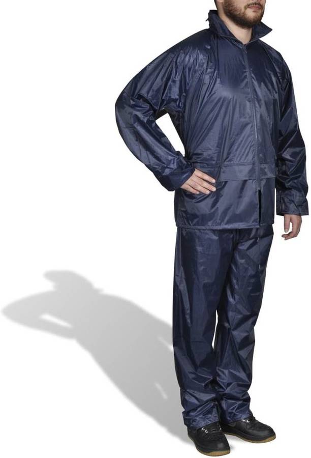 Chubasquero Impermeable VIDAXL Azul M