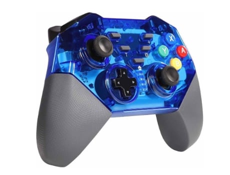 Mando para Nintendo Switch Giroscopio/Gamepad de 6 Ejes con Función de Doble Vibración AZUL BISBISOUS