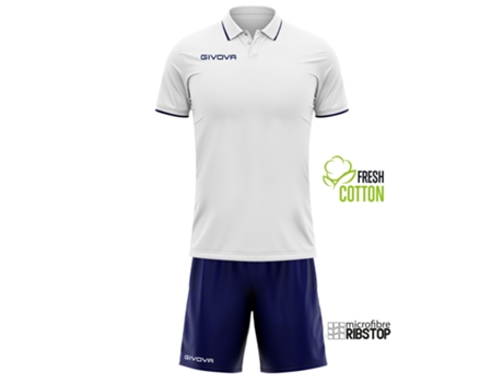 Conjunto Unisex para Tenis GIVOVA (3XL - Blanco)