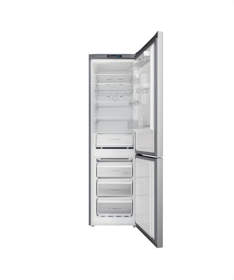 Frigorífico Combi INDESIT INFC9 TI22X (No Frost - 202.7 cm - 367 L - Inox)