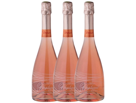 Espumante PEQUEÑOS PRODUCTORES Unplugged Rosé Pinot Negro Brut Cava Reserva (0.75 L - 3 unidades)