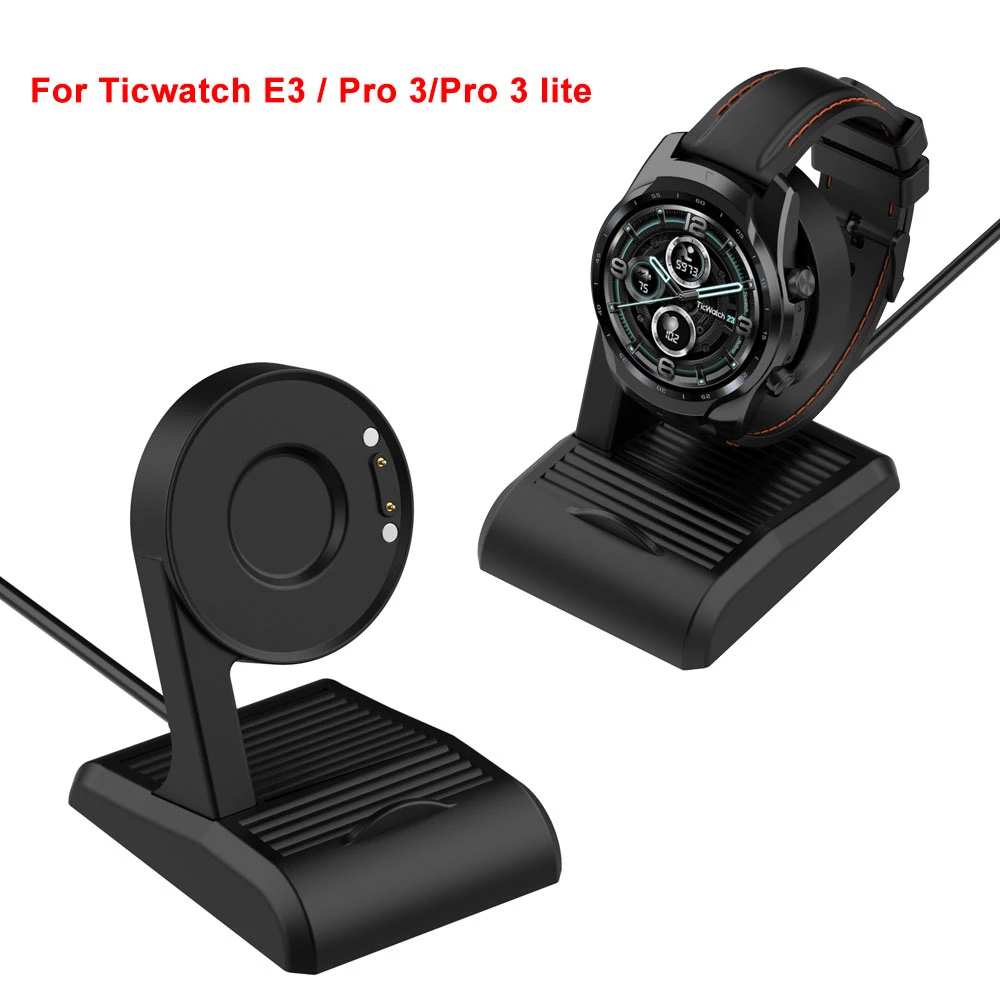 Cable Cargador para Ticwatch Pro 3 Pro3 Lte Gps Smart Watch WUXING Negro