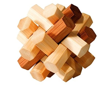 Puzzle FRIDOLIN (Madera - Beige - 9 x 9 x 9 cm)