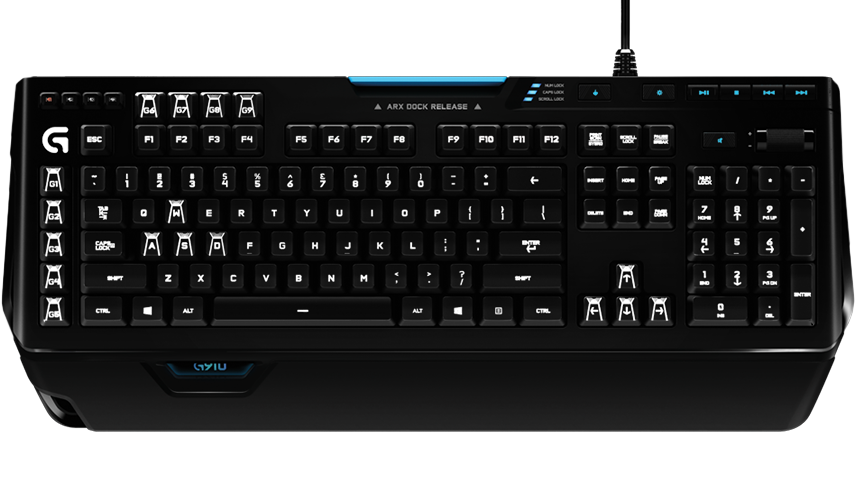 Teclado Gaming LOGITECH G910 (Mecánico - Inglés - Negro)