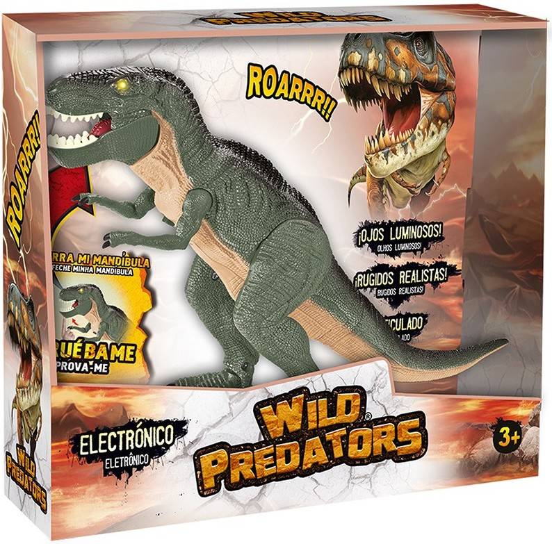 Figura de Jugar WILD PREDATORS Tyrannnosaurus Rex (médio)