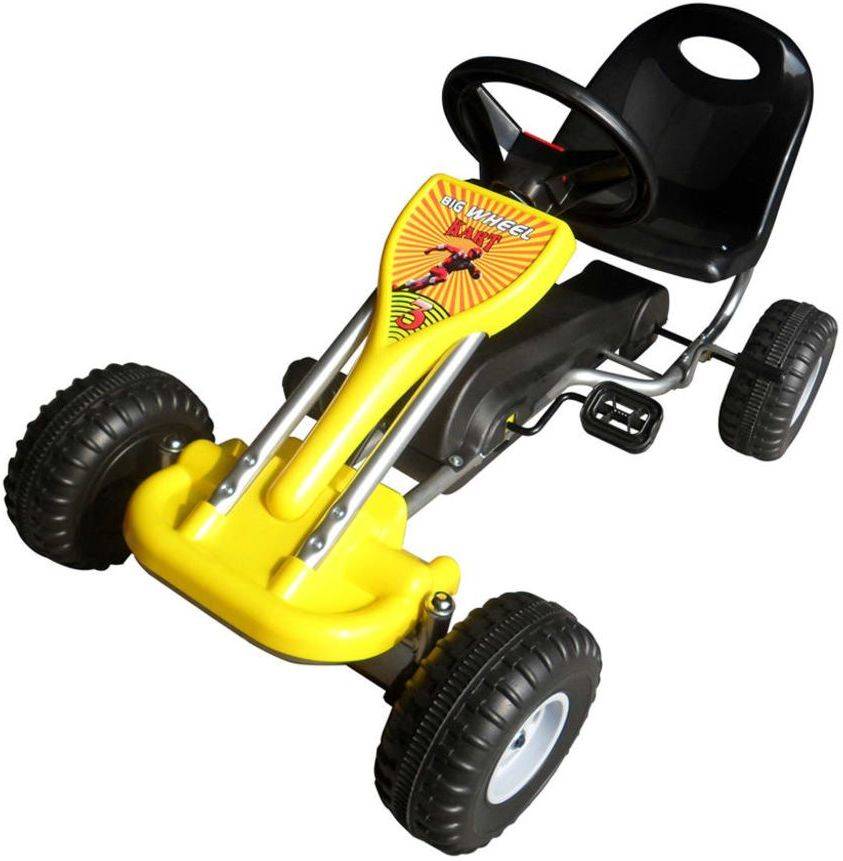 Kart VIDAXL con Pedales (Amarillo - Edad Mínima: 3 Años)