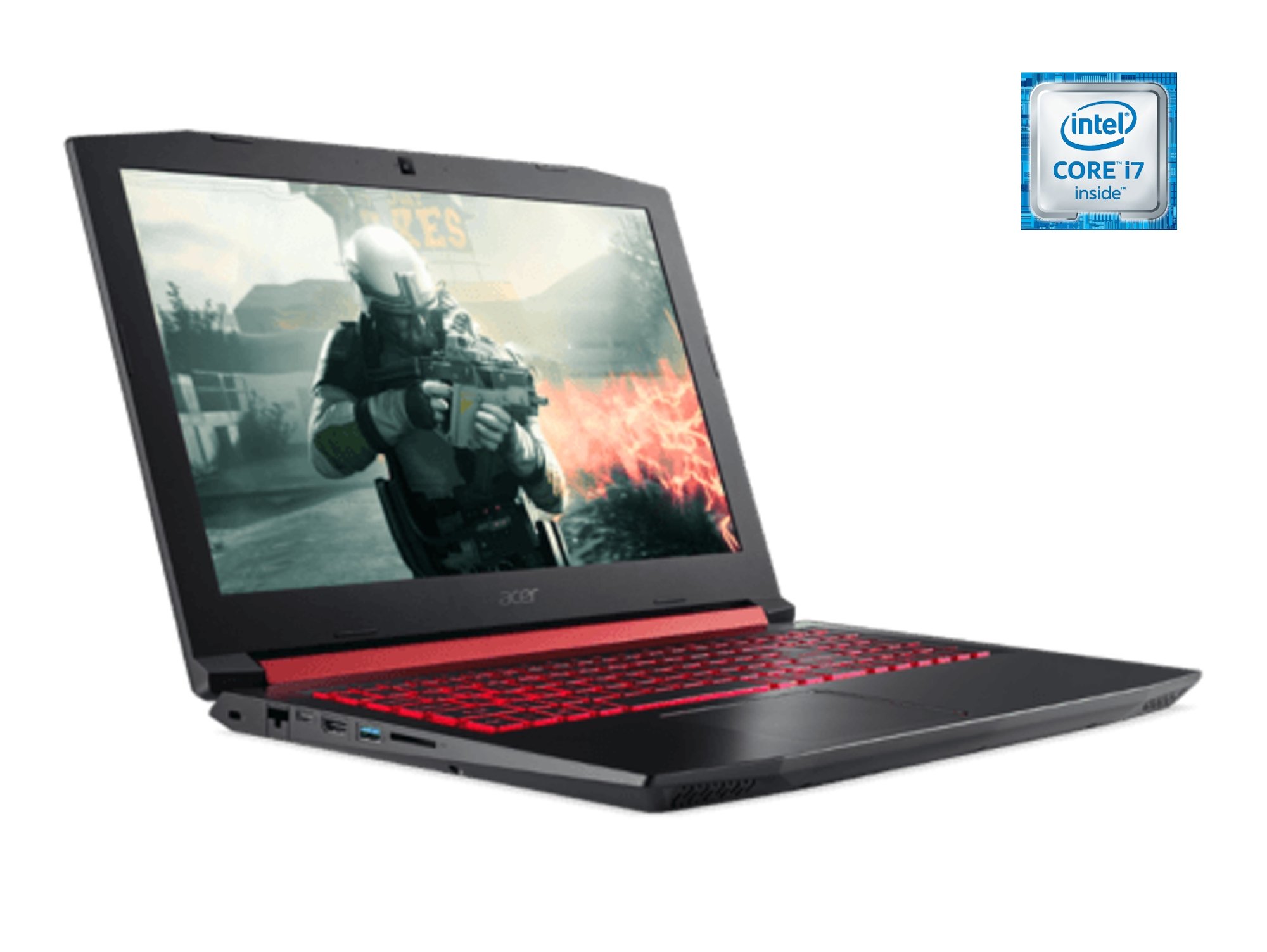 Portátil Gaming 15.6'' ACER AN515-51-76 (i7 - RAM: 16 GB - Disco duro: 1 TB HDD + 256 GB SSD)