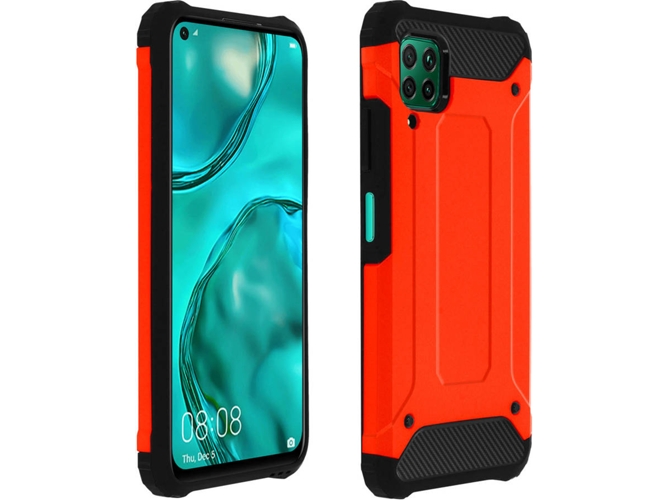 Carcasa Huawei P40 Lite AVIZAR Anticaídas Rojo